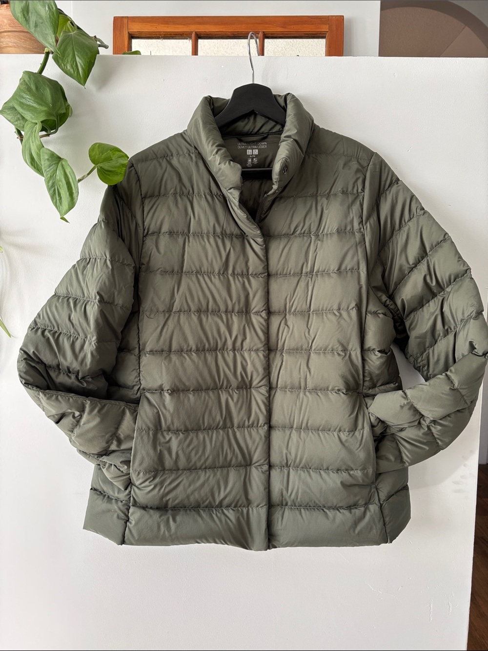 Uniqlo Ultra Light Down Olive Green Women's Puffer Jacket
